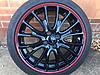 R113 18&quot; JCW gloss black wheels with red stripe-img_1669.jpg